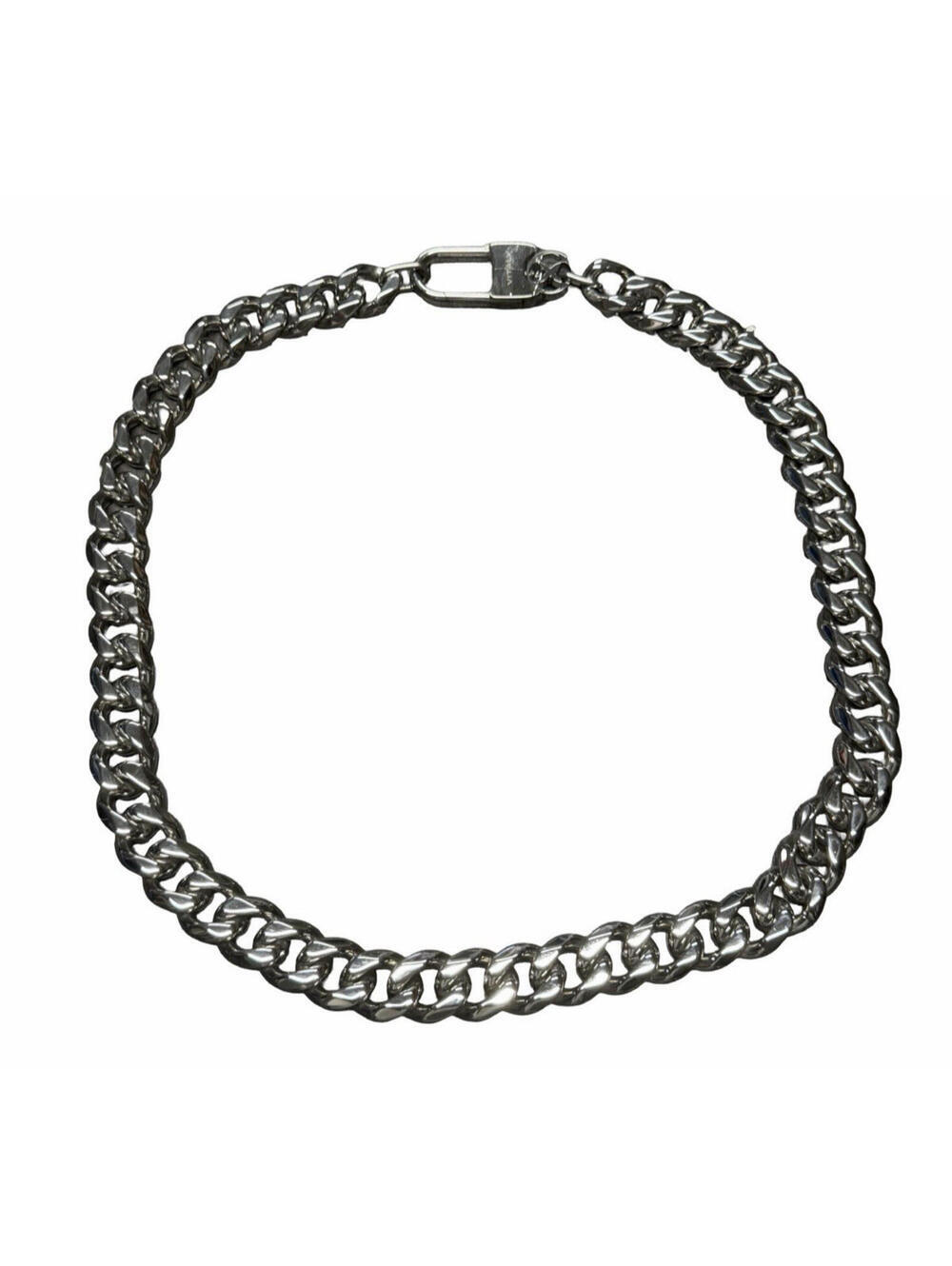 Vitaly Transit Stainless Steel Silver Choker Cuban Necklace 50 cm | 20"